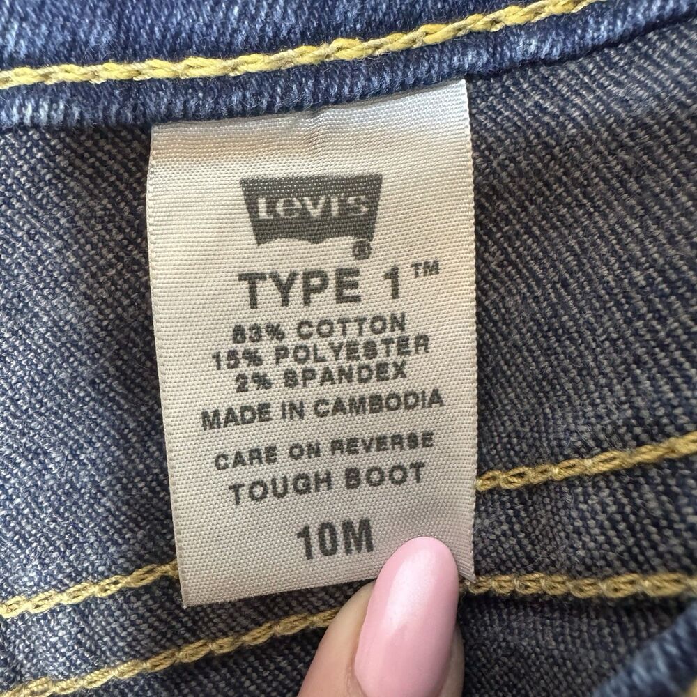 Levi’s Type 1 Tough Boot Women’s Bootcut Jeans Size 10M 36x31 Stretch Denim - Picture 9 of 10